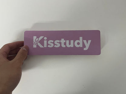 [Kisstudy Pencil cases]——Kisstudy Color-Block Wooden Pencil Case - Minimalist Large-Capacity Student Stationery Box