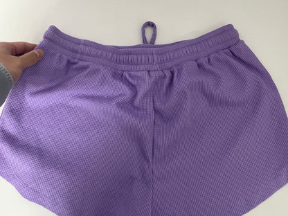 Kiten Lavender Waffle Shorts A Comfortable & Casual Essential for Daily Wear