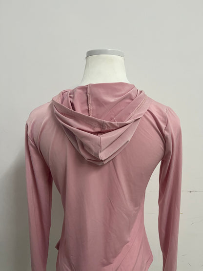 Kiten Pink Sun Protection Hooded Sports Top A Light & Comfortable Essential for Outdoor Protection