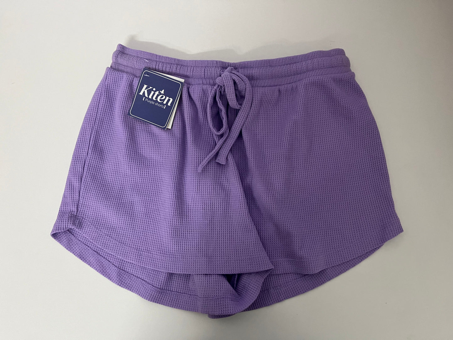 Kiten Lavender Waffle Shorts A Comfortable & Casual Essential for Daily Wear