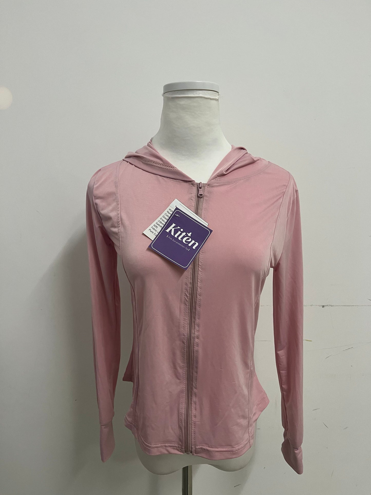 Kiten Pink Sun Protection Hooded Sports Top A Light & Comfortable Essential for Outdoor Protection
