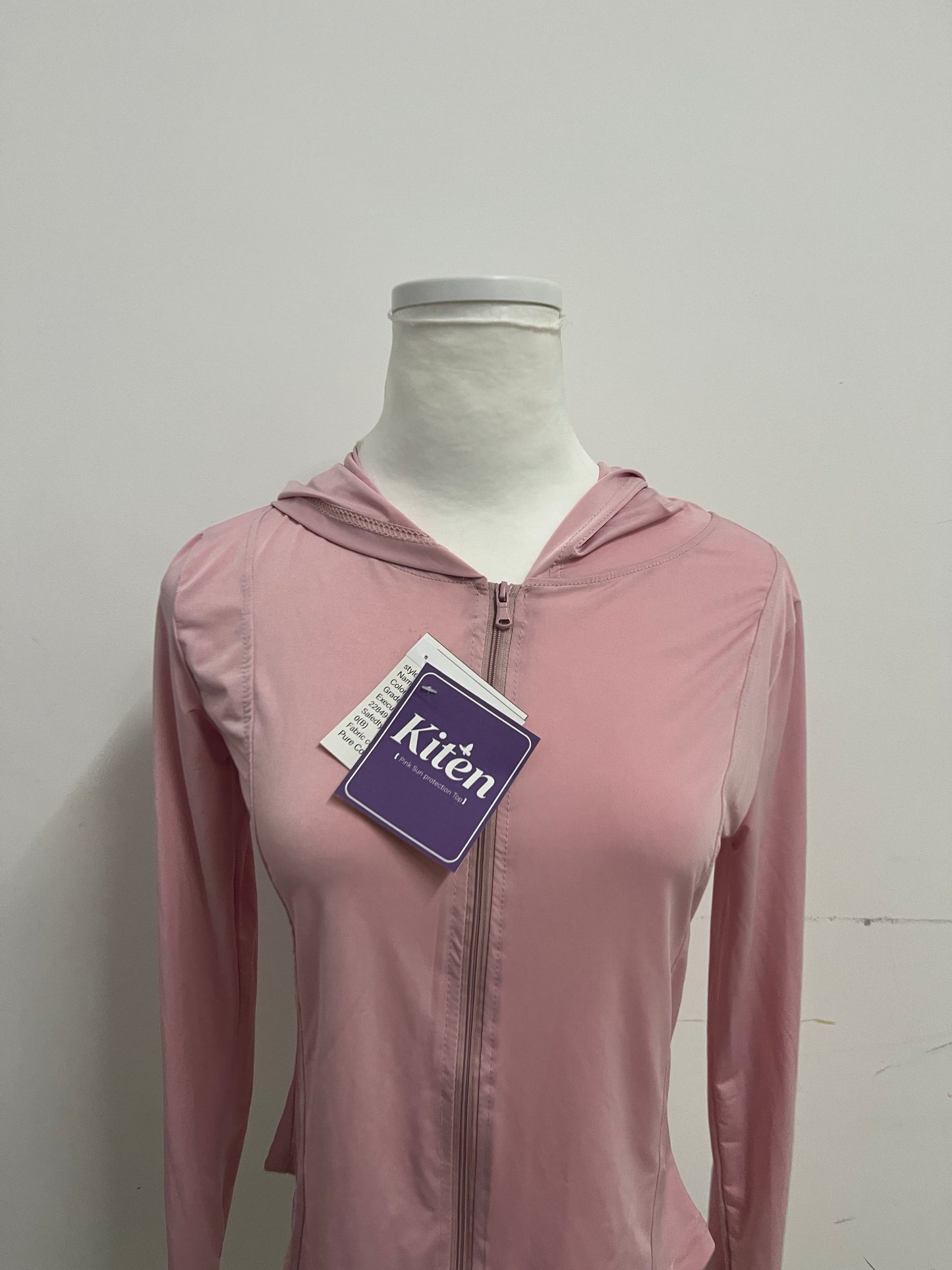 Kiten Pink Sun Protection Hooded Sports Top A Light & Comfortable Essential for Outdoor Protection