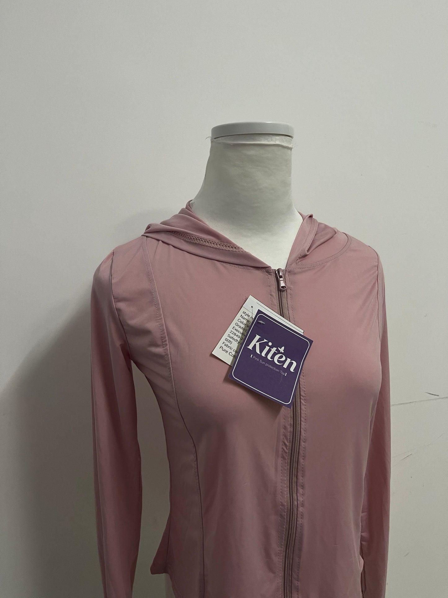 Kiten Pink Sun Protection Hooded Sports Top A Light & Comfortable Essential for Outdoor Protection