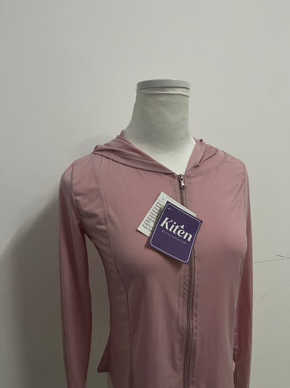 Kiten Pink Sun Protection Hooded Sports Top A Light & Comfortable Essential for Outdoor Protection