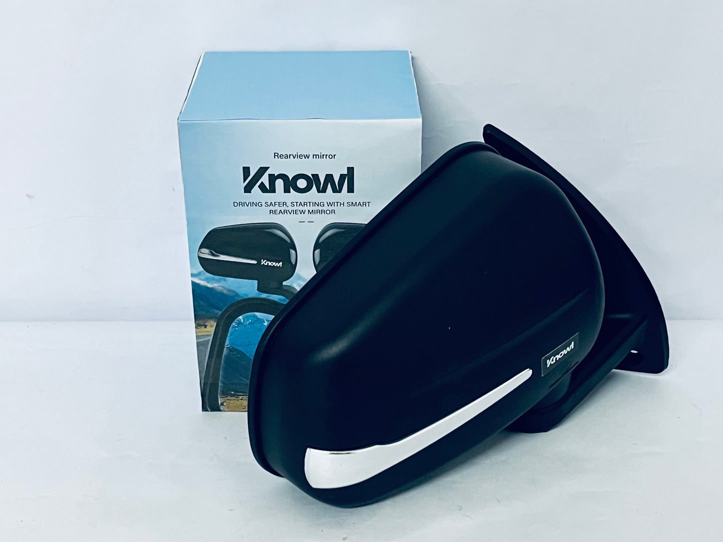 Knowl Car Rearview Mirrors, Interior Clip-on Panoramic Trapezoid Rear View Mirror for Car, Wide Viewing Range, Universal Use for Cars, SUVs, Trucks, Vehicles