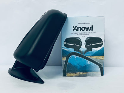 Knowl Car Rearview Mirrors, Interior Clip-on Panoramic Trapezoid Rear View Mirror for Car, Wide Viewing Range, Universal Use for Cars, SUVs, Trucks, Vehicles