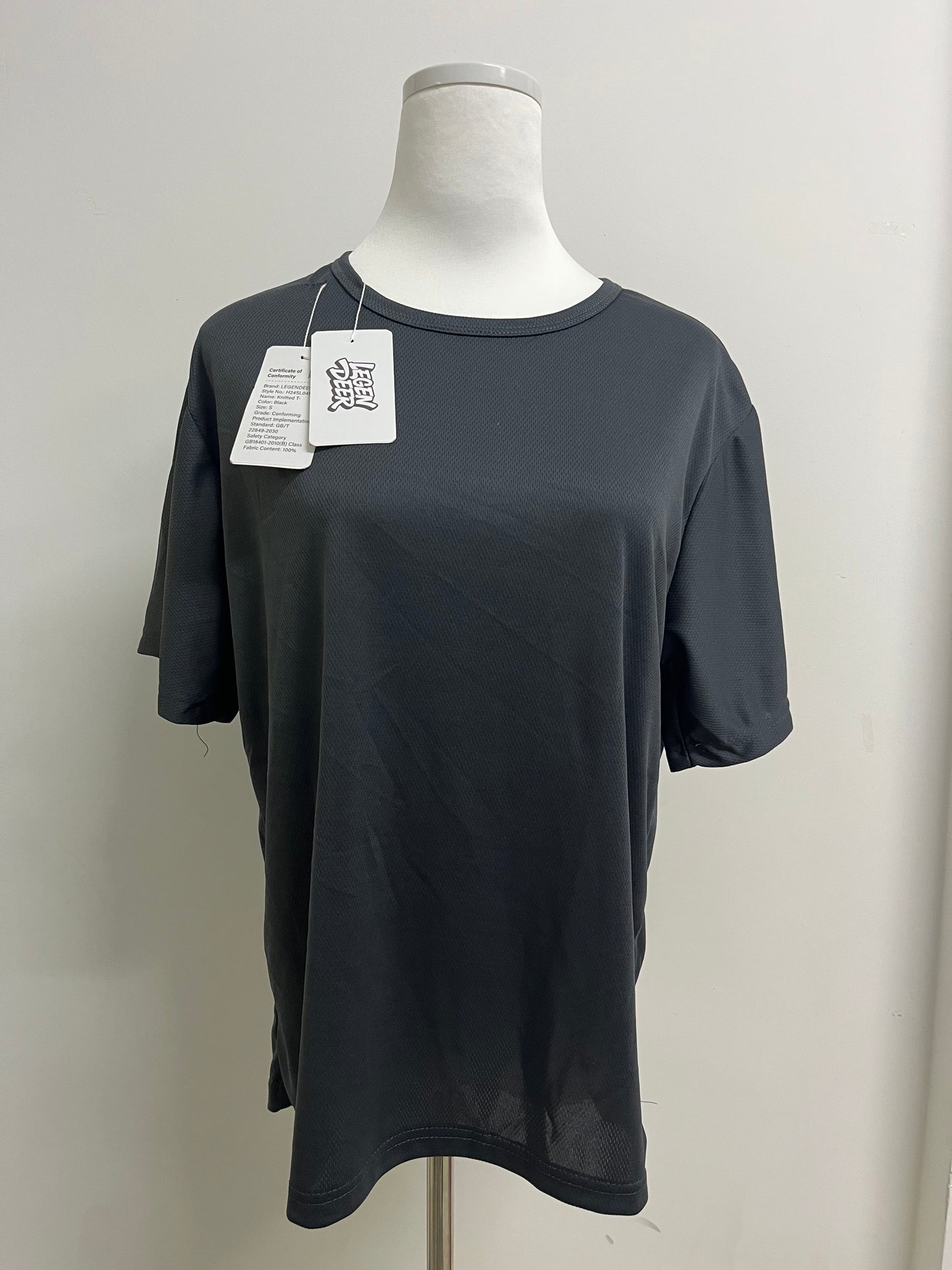 LEGEN DEER Quick Dry Gym Short Sleeve Moisture Wicking T Shirts for Running Athletic Casual Work.Summer Crewneck Short Sleeve Workout Basic Tee Tops