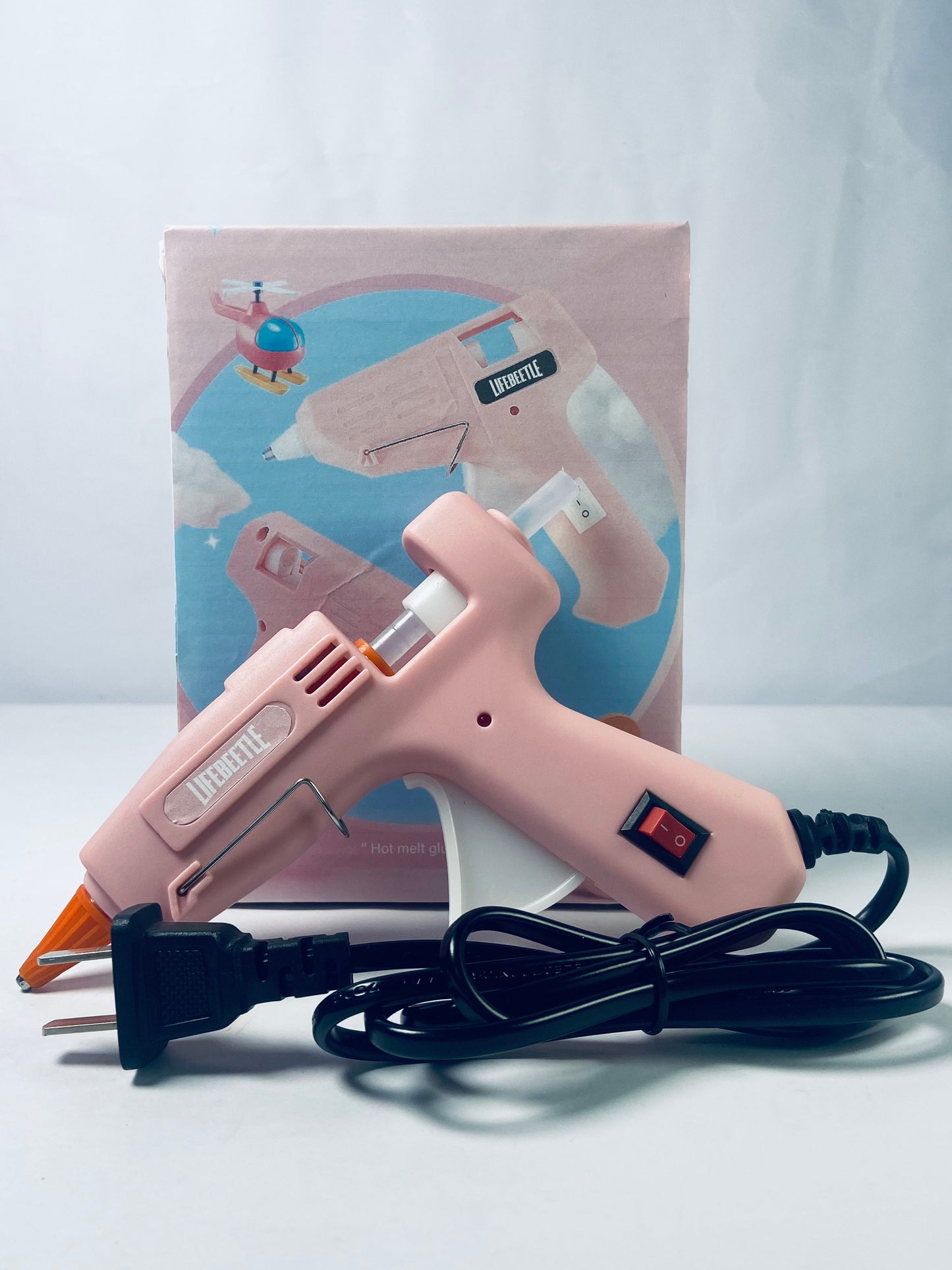 LIFEBEETLE 3.6V Cordless Hot Glue Gun, Fast Preheating, Smart Power-Off, USB-C Rechargeable Glue Gun, Less-drip Hot Glue Gun Kit with 20 Pcs Premium Mini Glue Sticks for DIY, Crafting and Arts