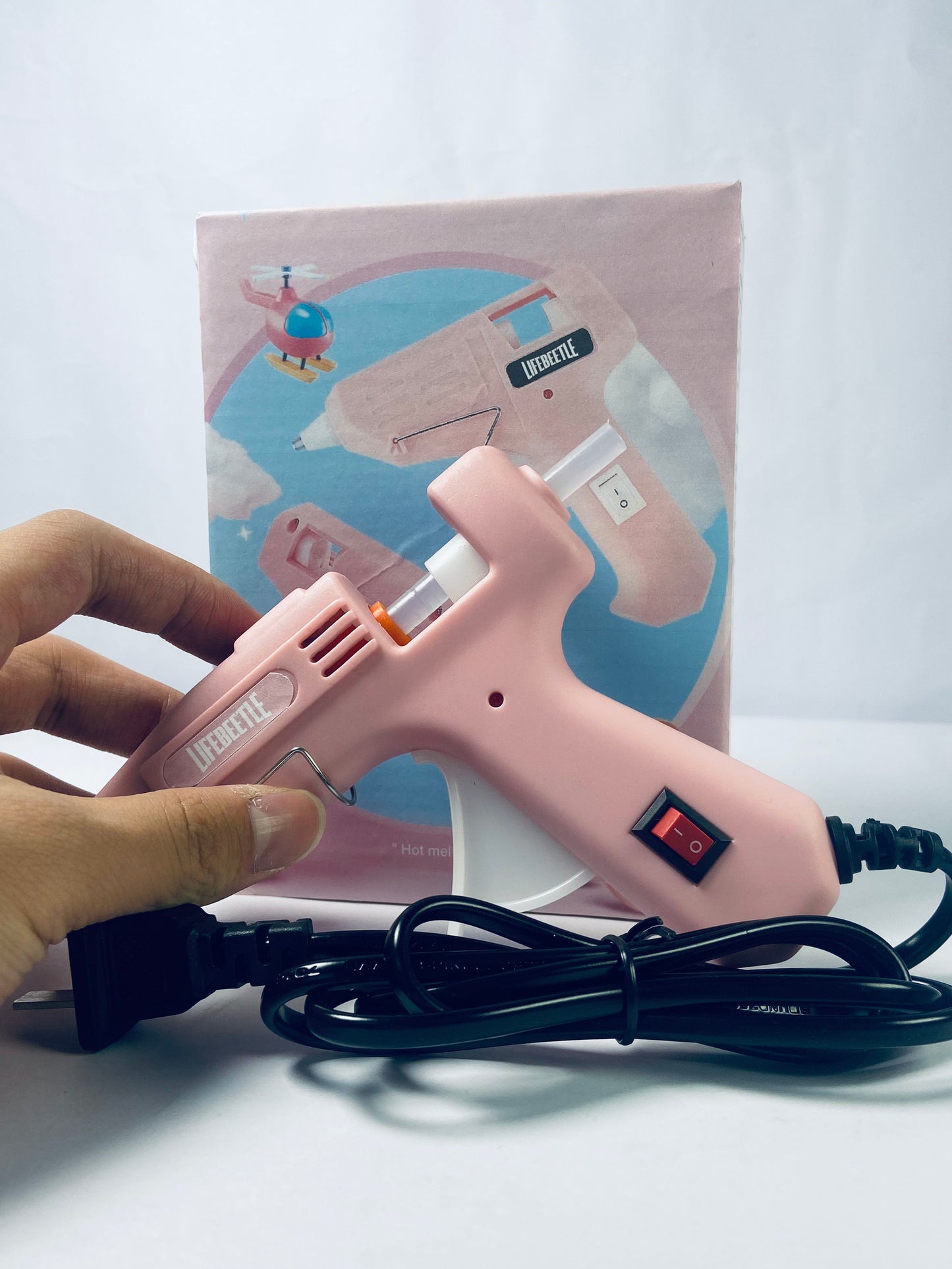 LIFEBEETLE 3.6V Cordless Hot Glue Gun, Fast Preheating, Smart Power-Off, USB-C Rechargeable Glue Gun, Less-drip Hot Glue Gun Kit with 20 Pcs Premium Mini Glue Sticks for DIY, Crafting and Arts