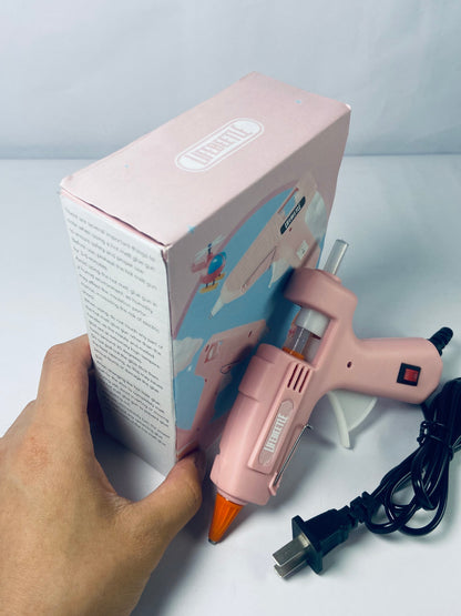 LIFEBEETLE 3.6V Cordless Hot Glue Gun, Fast Preheating, Smart Power-Off, USB-C Rechargeable Glue Gun, Less-drip Hot Glue Gun Kit with 20 Pcs Premium Mini Glue Sticks for DIY, Crafting and Arts