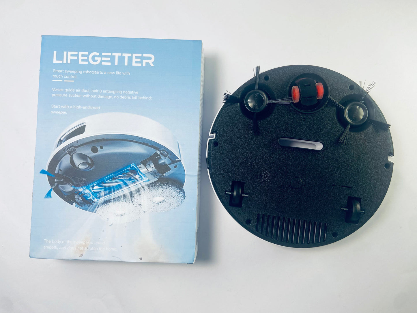 LIFEGETTER Electric Cordless Sweepers Vacuum Cleaner,Strong Suction,120 Mins Runtime,Slim,Low Noise,Automatic Self-Charging