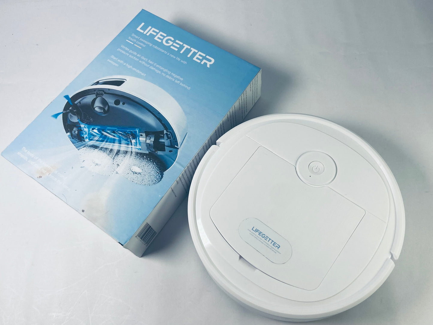 LIFEGETTER Electric Cordless Sweepers Vacuum Cleaner,Strong Suction,120 Mins Runtime,Slim,Low Noise,Automatic Self-Charging