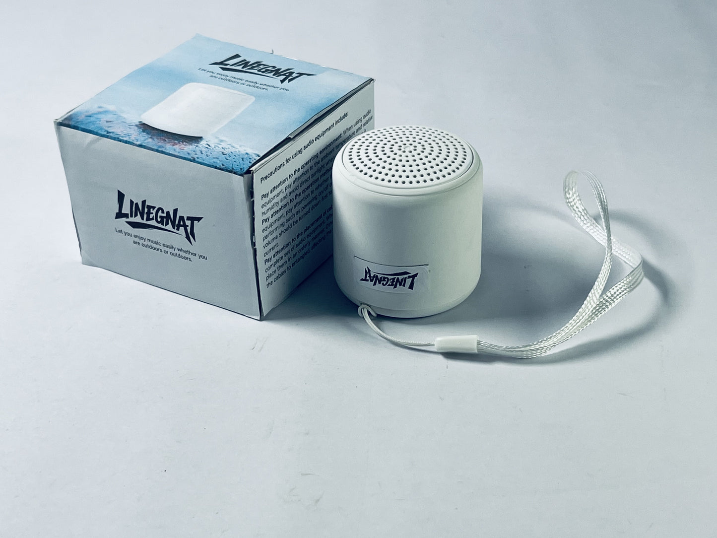 LINEGNAT Mini Portable Bluetooth Speaker with Travel Case, Enhanced Bass, for Outdoor, Shower, Sports, Beach, Hiking, Camping