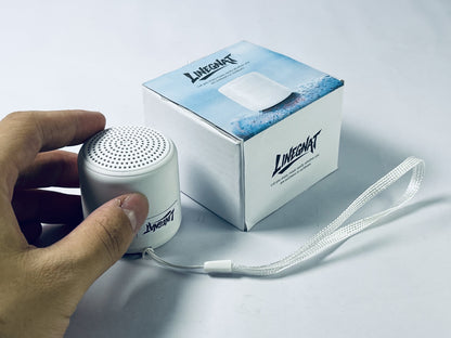 LINEGNAT Mini Portable Bluetooth Speaker with Travel Case, Enhanced Bass, for Outdoor, Shower, Sports, Beach, Hiking, Camping