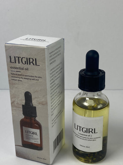 LITGIRL Essential Oil, rosemary,Stress-Supportive Botanical Blend for Clear Skin, Calm & Confidence, 30mL