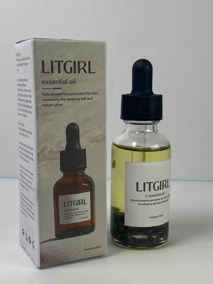 LITGIRL Essential Oil, rosemary,Stress-Supportive Botanical Blend for Clear Skin, Calm & Confidence, 30mL
