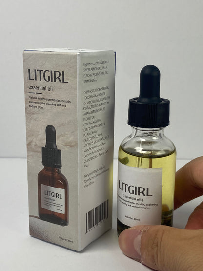 LITGIRL Essential Oil, rosemary,Stress-Supportive Botanical Blend for Clear Skin, Calm & Confidence, 30mL