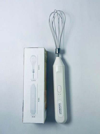 LIVEBORDER Cordless Hand Mixer, Handheld Electric Whisk with 3 Speed Modes, Hand Held Egg Beater with 2 Detachable Stir Whisks