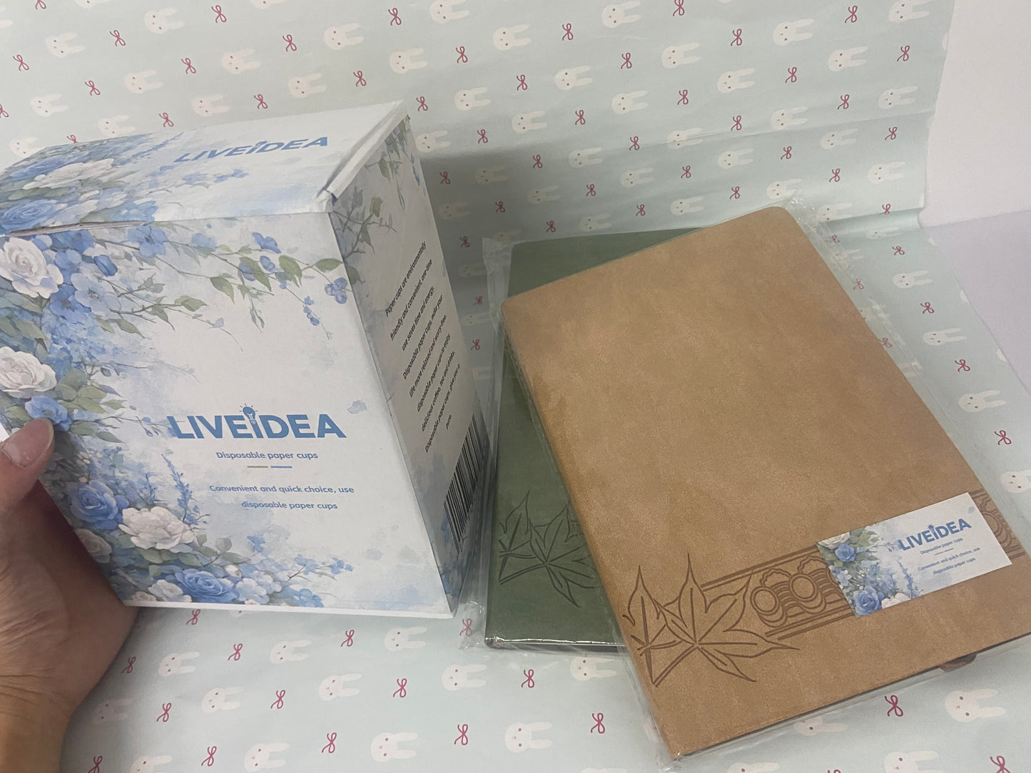 LIVEIDEA Journal Notebook for Women Men,256 Pages A5 Hardcover Leather Journals for Writing,Travel,Business,Work & School,College Ruled Notebooks for Note Taking,Diary Notepad 5.7"×8.3"(Brown and green)