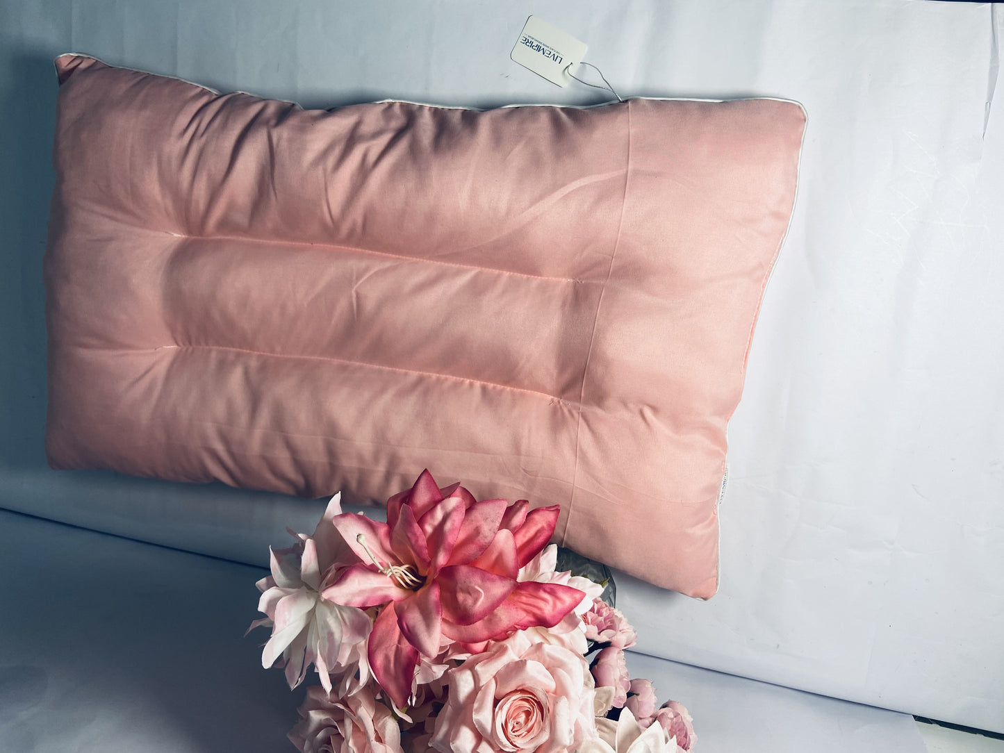 LIVEMIPIRE Pillows Soft Pillow Queen for Sleeping, Super Soft Support Down Alternative Pillow, 100% Cotton Shell Luxury Comfy Fluffy Bed Pillows for Sleep(Pink)
