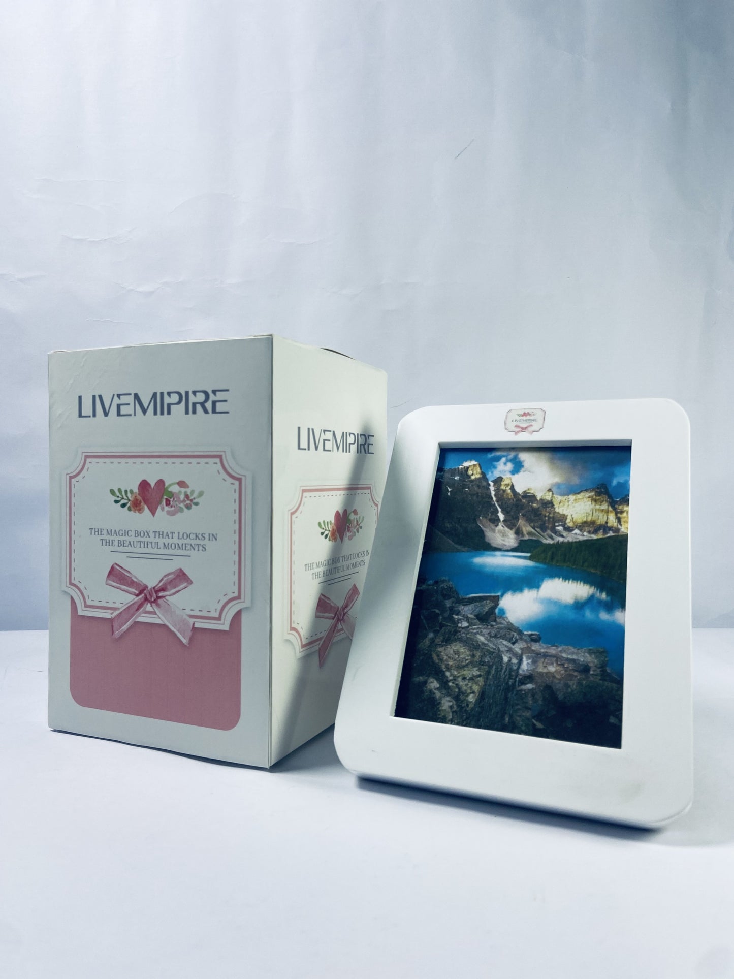 LIVEMIPIRE Picture frames [not of precious metal] Diy Pvc Photo Frames 6 Inch Frames for Locker Fridge Bright Beautiful Decor
