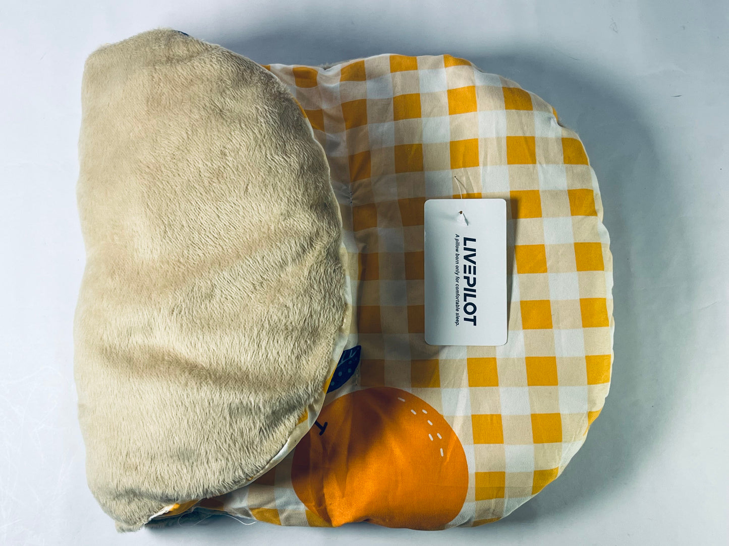 LIVEPILOT Ultra Flat Thin Pillows, Back Stomach Sleepers Down