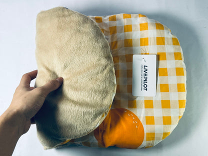 LIVEPILOT Ultra Flat Thin Pillows, Back Stomach Sleepers Down