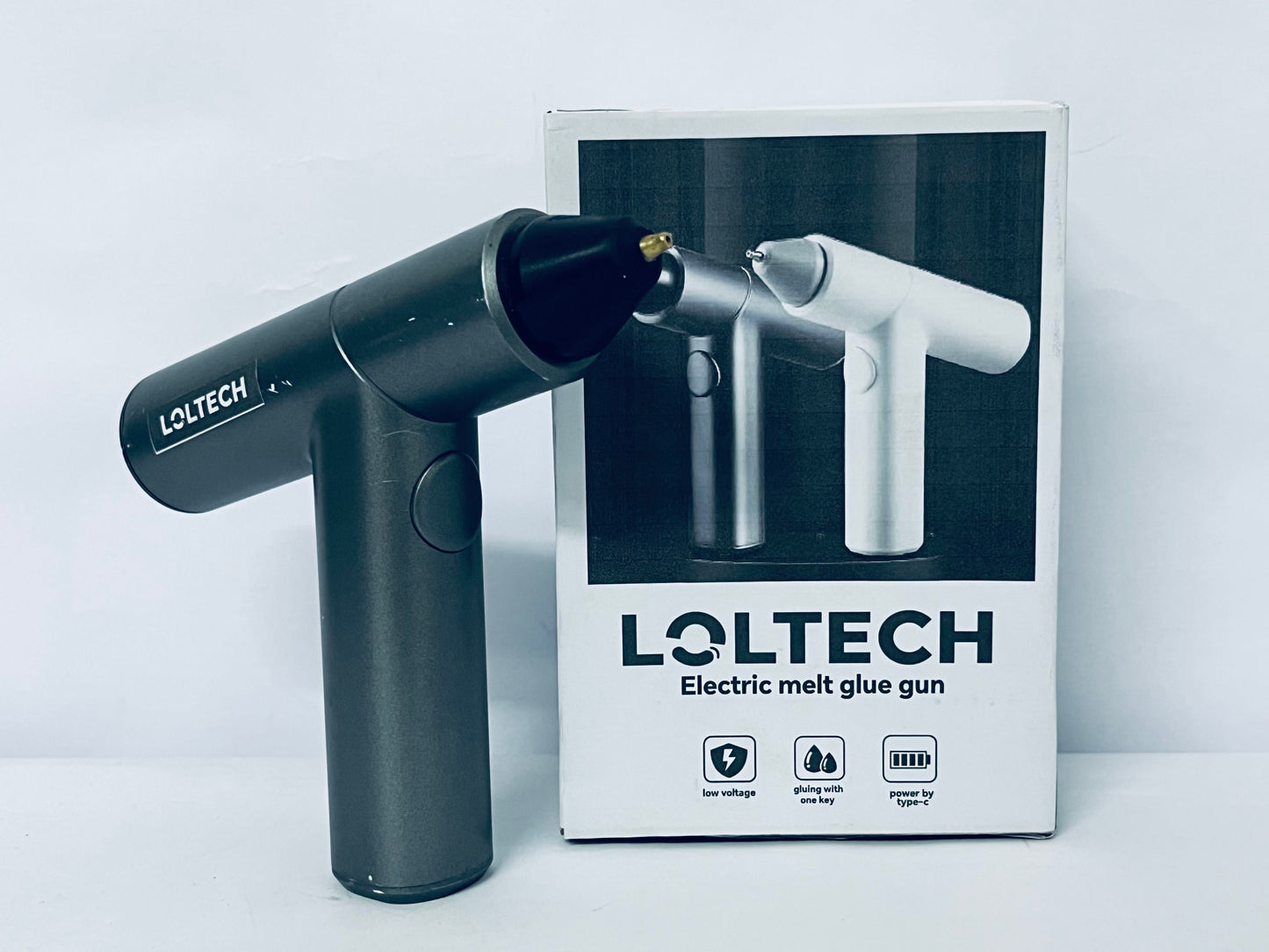LOLTECH Hot melt glue guns while the balanced design allows the glue gun to stand upright for easy use and storage