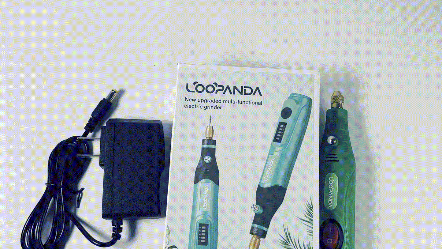 LOOPANDA Electric Nail Drill Machine Professional,Cordless Electric Nail File for Acrylic Gel Nails,Manicure and Pedicure Kit for Grinding Polishing Trimming