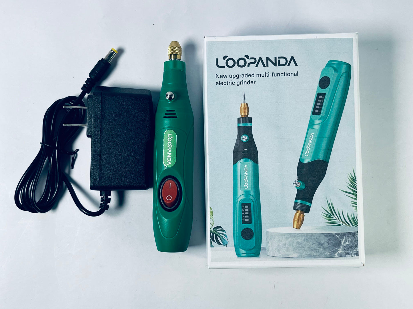 LOOPANDA Electric Nail Drill Machine Professional,Cordless Electric Nail File for Acrylic Gel Nails,Manicure and Pedicure Kit for Grinding Polishing Trimming