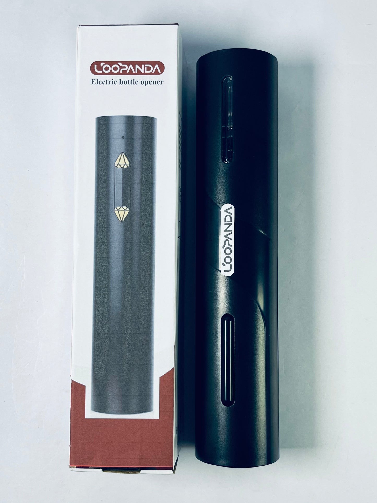 LOOPANDA Electric Can Opener, Can Opener Electric for Seniors with Smooth Edge, Food-Safe Automatic Can Opener Portable Battery Operated Can Openers for Almost Any Can Sizes, Black