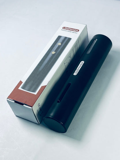 LOOPANDA Electric Can Opener, Can Opener Electric for Seniors with Smooth Edge, Food-Safe Automatic Can Opener Portable Battery Operated Can Openers for Almost Any Can Sizes, Black