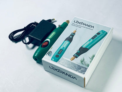 LOOPANDA Electric Nail Drill Machine Professional,Cordless Electric Nail File for Acrylic Gel Nails,Manicure and Pedicure Kit for Grinding Polishing Trimming