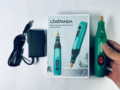LOOPANDA Electric Nail Drill Machine Professional,Cordless Electric Nail File for Acrylic Gel Nails,Manicure and Pedicure Kit for Grinding Polishing Trimming