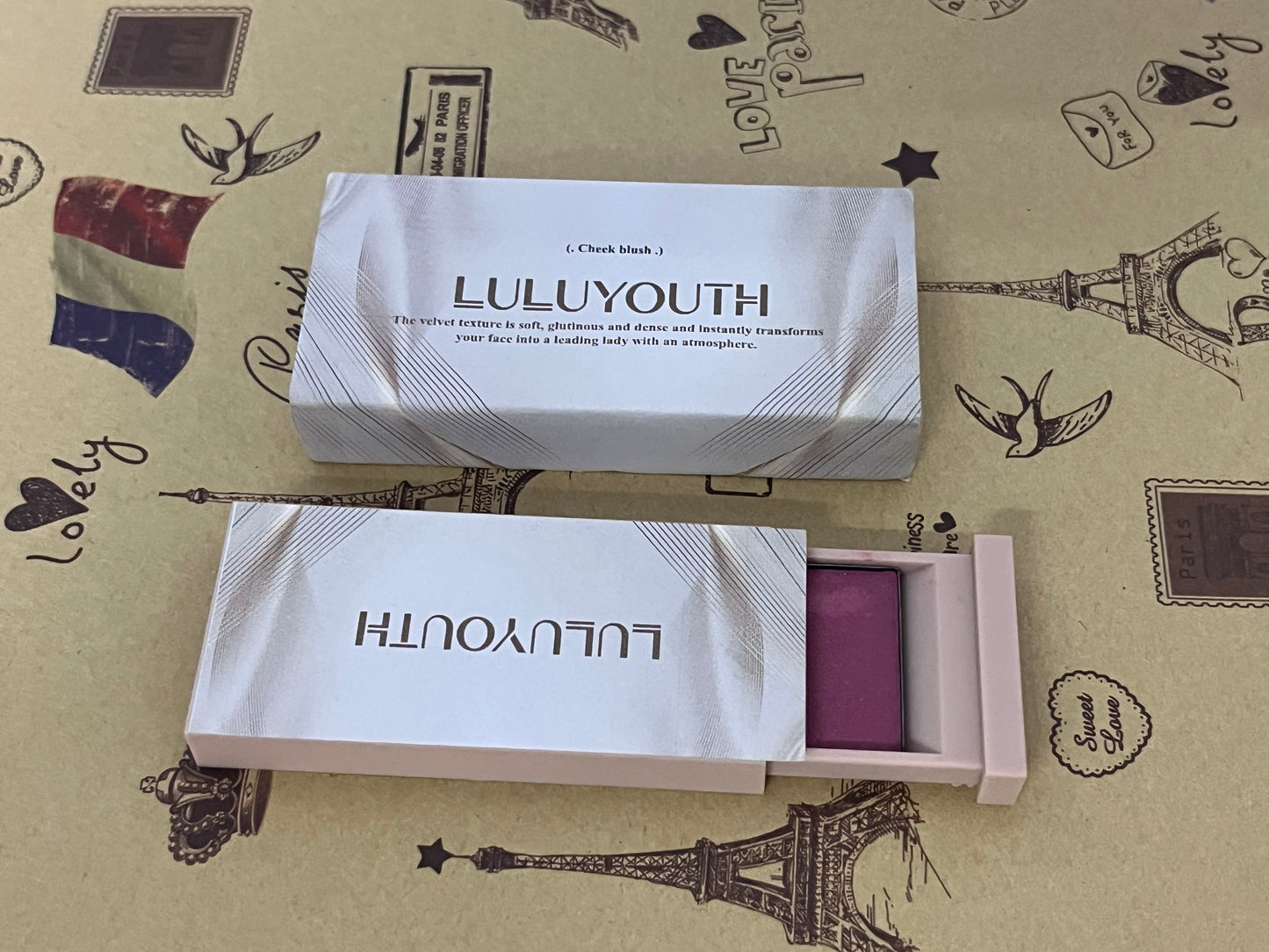 LULUYOUTH Blusher Reloaded, Pressed Powder Face Blusher, Highly Pigmented & Long Lasting Formula, Rose Kiss, 0.26 oz