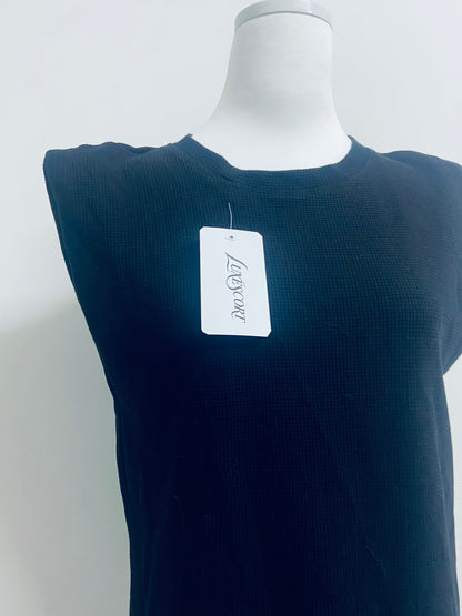 LUXESCORT T-shirts  Women's Shoulder Pad Sleeveless T-Shirt