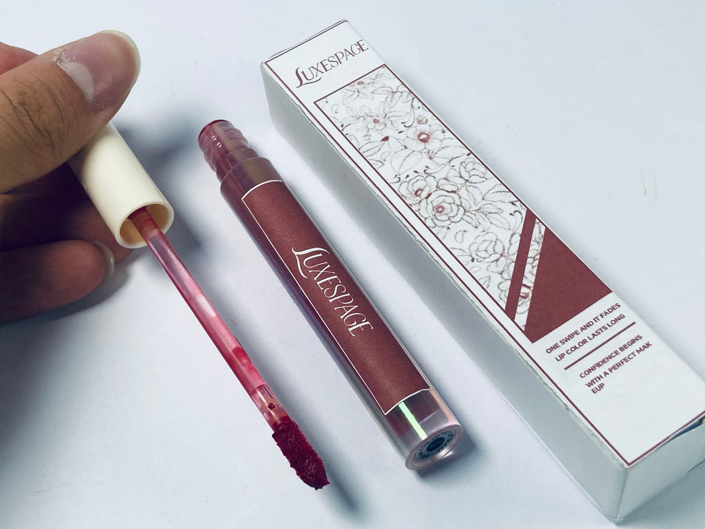 LUXESPACE Lip Oil, Nourishing Tinted Lip Oil For A High-shine Finish, Infused With Jojoba Oil, Vegan Cruelty-free, Rose Envy