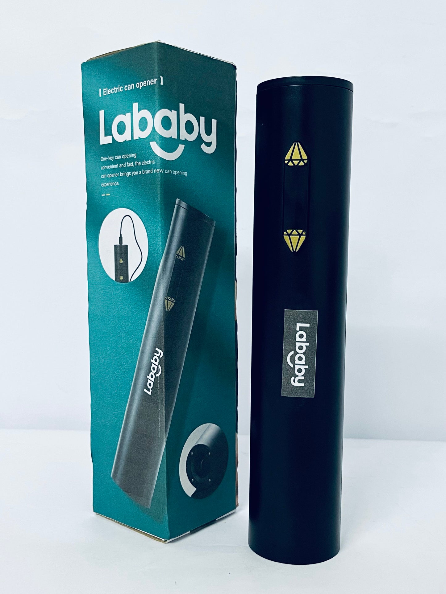 Lababy Electric Wine Opener, Battery Operated Wine Bottle Openers with Foil Cutter, One-click Button Corkscrew Remover for Home Kitchen Party Wedding