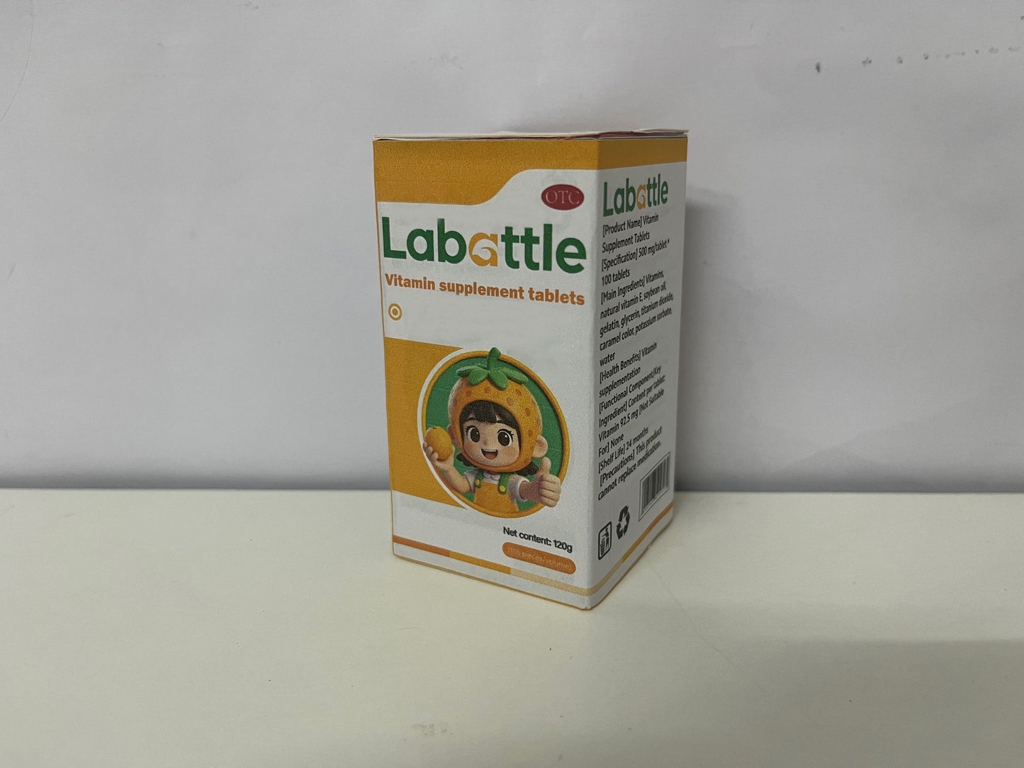 Labattle Vitamin Supplement Tablets - 120g Daily Multivitamin Nutrient Support