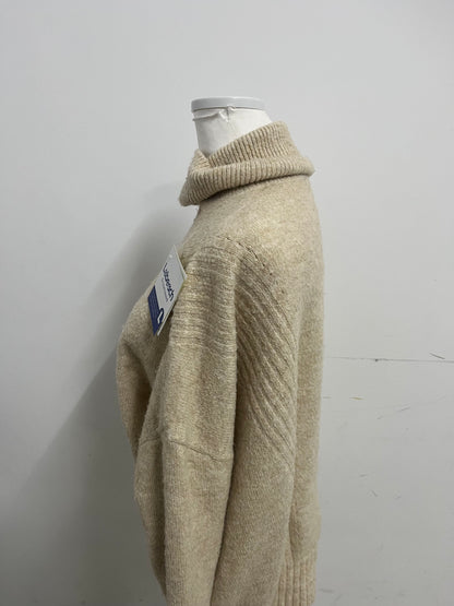 Labeach Womens Oversized Turtleneck Pullover Sweater Cable Knit Long Sleeve Sweater Tops