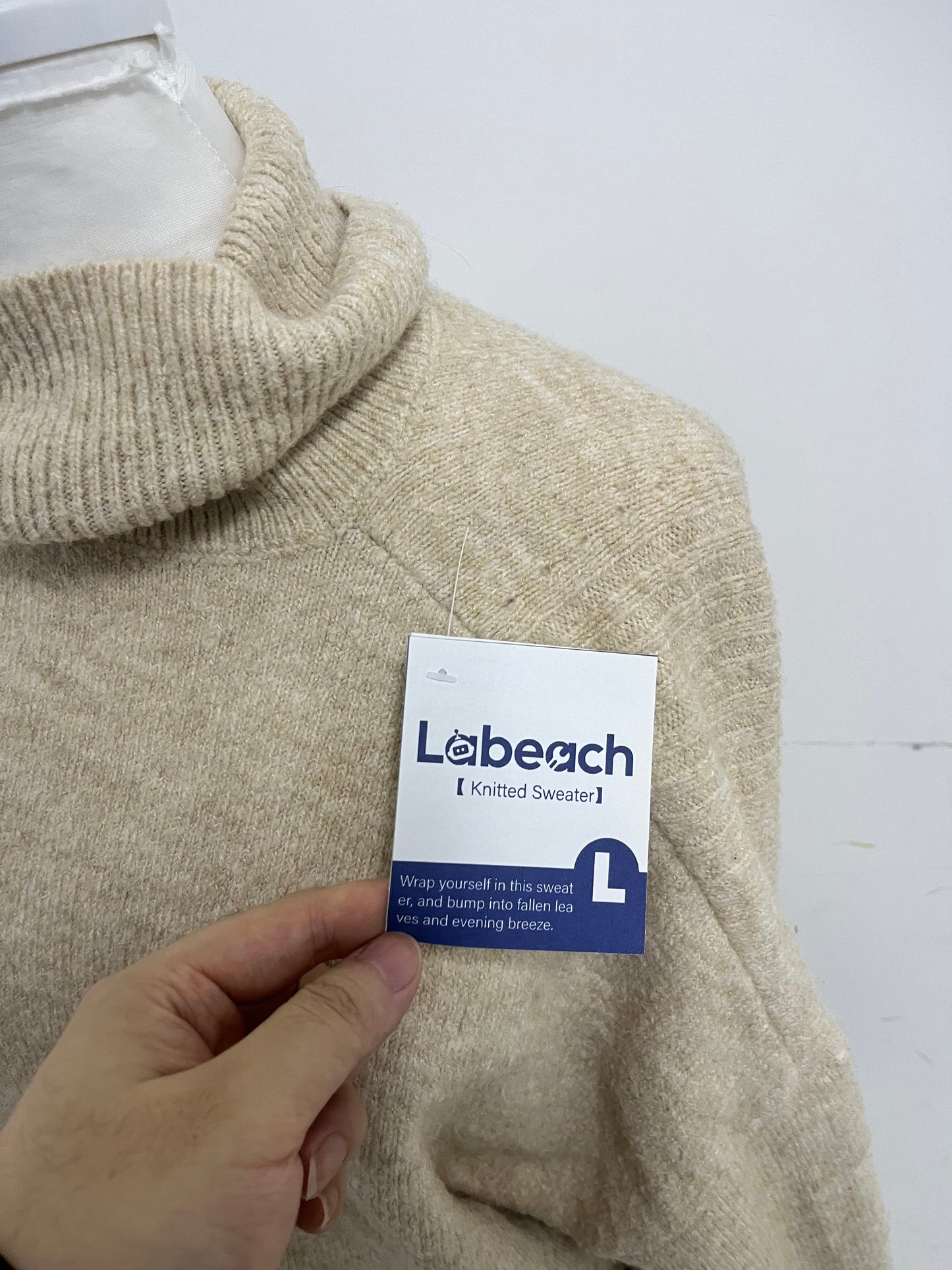 Labeach Womens Oversized Turtleneck Pullover Sweater Cable Knit Long Sleeve Sweater Tops