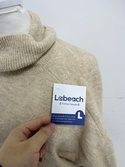 Labeach Womens Oversized Turtleneck Pullover Sweater Cable Knit Long Sleeve Sweater Tops