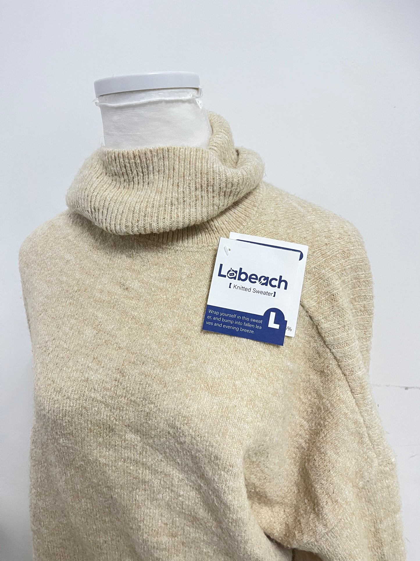 Labeach Womens Oversized Turtleneck Pullover Sweater Cable Knit Long Sleeve Sweater Tops