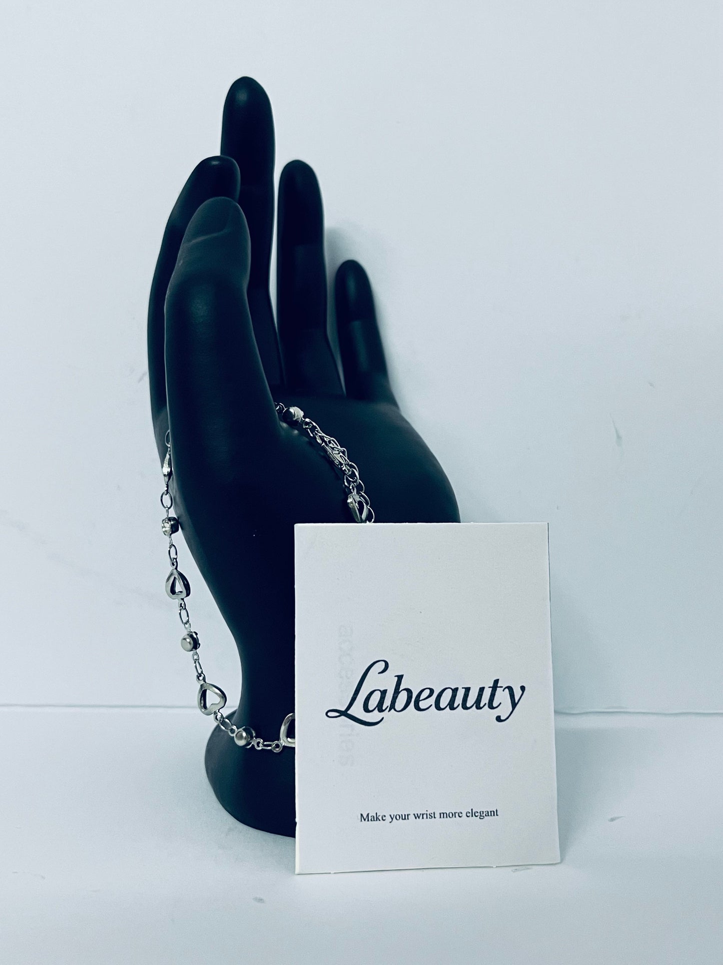 Labeauty 925 Sterling Silver Infinity Love Heart Link Bracelets Women Bangle Jewelry Gifts