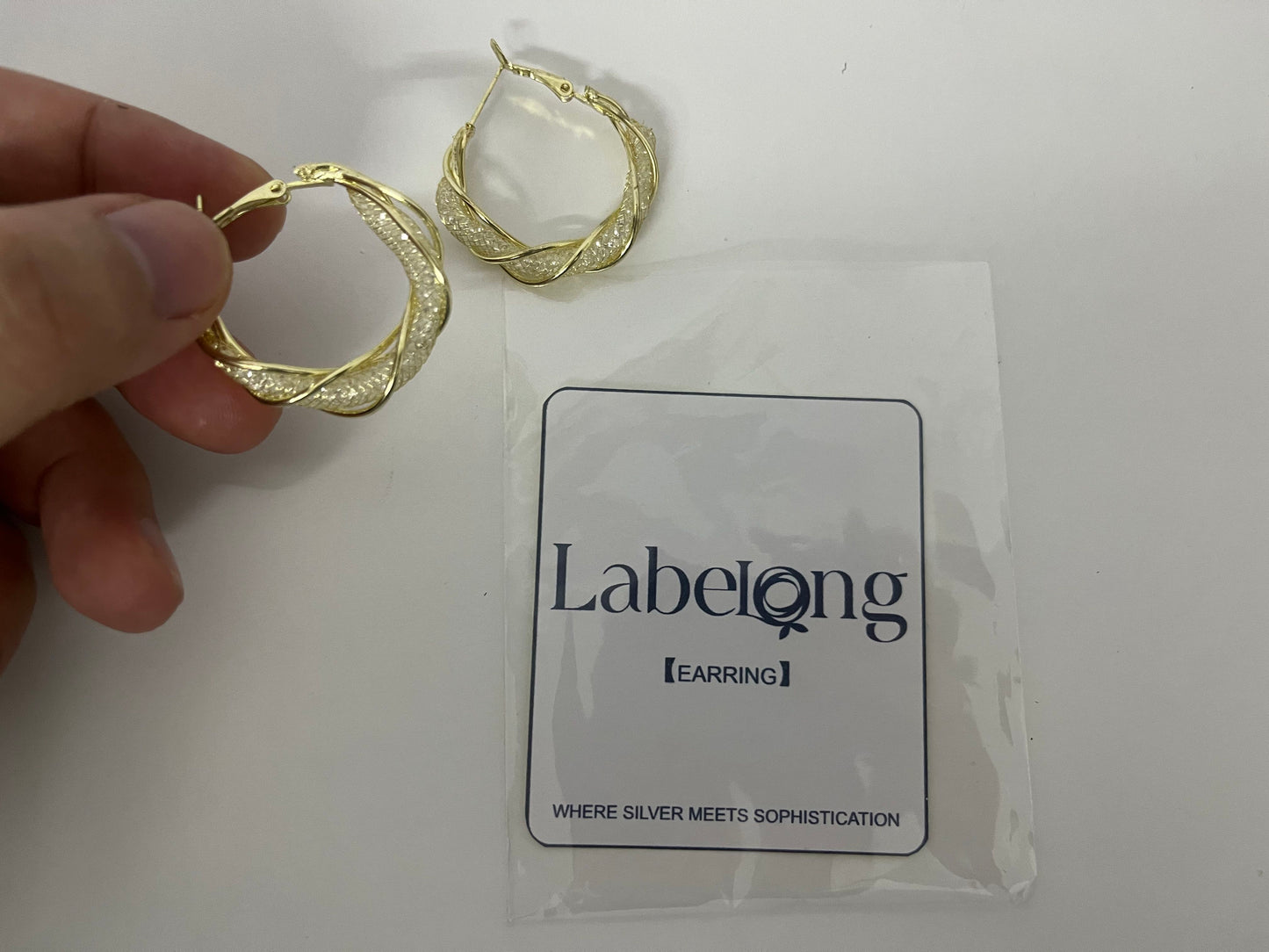 【Labelong Twisted Hoop Earrings】—— Sophisticated Shine for Your Ensemble