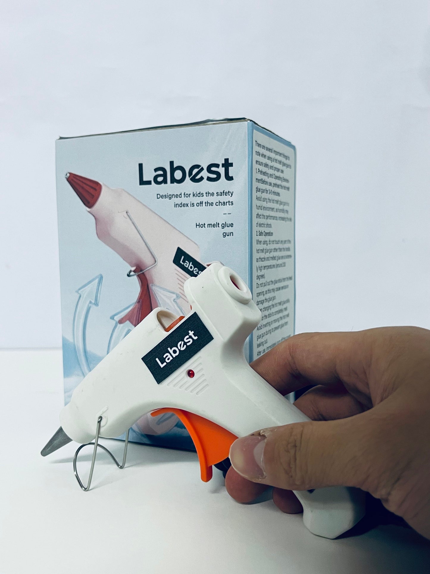 Labest Kids-Safe Hot Melt Glue Gun Low-Temperature Flexible Glue A Safe & Convenient Item for Craft Projects