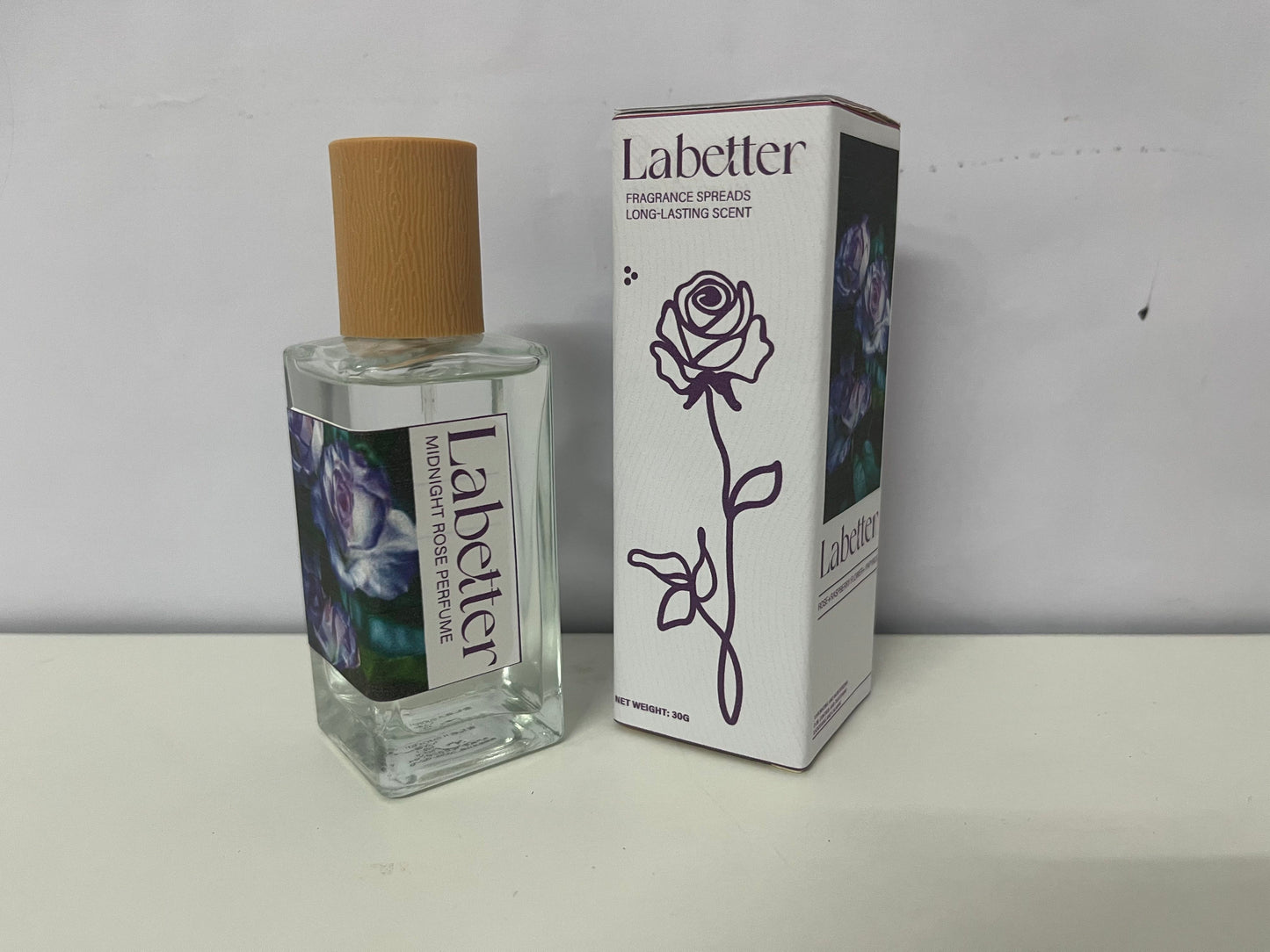 Labetter Midnight Rose Perfume - 30g Floral Raspberry & Rose Long-Lasting Fragrance