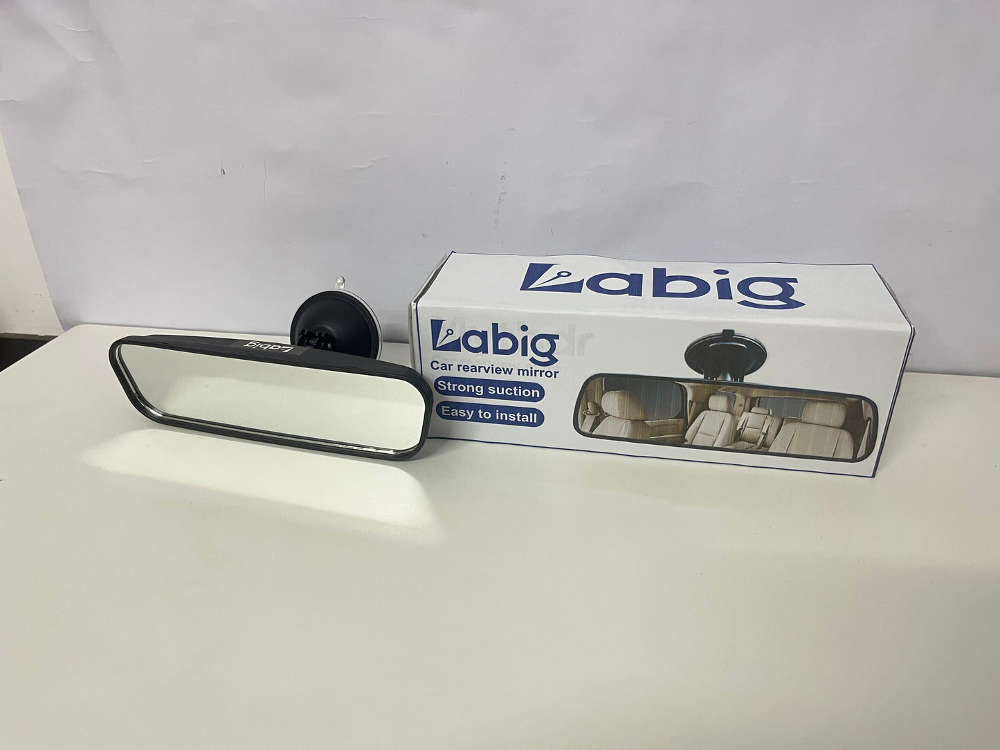 【Labig Universal Suction Cup Rearview Mirror】—— Wider Vision for Safer Driving
