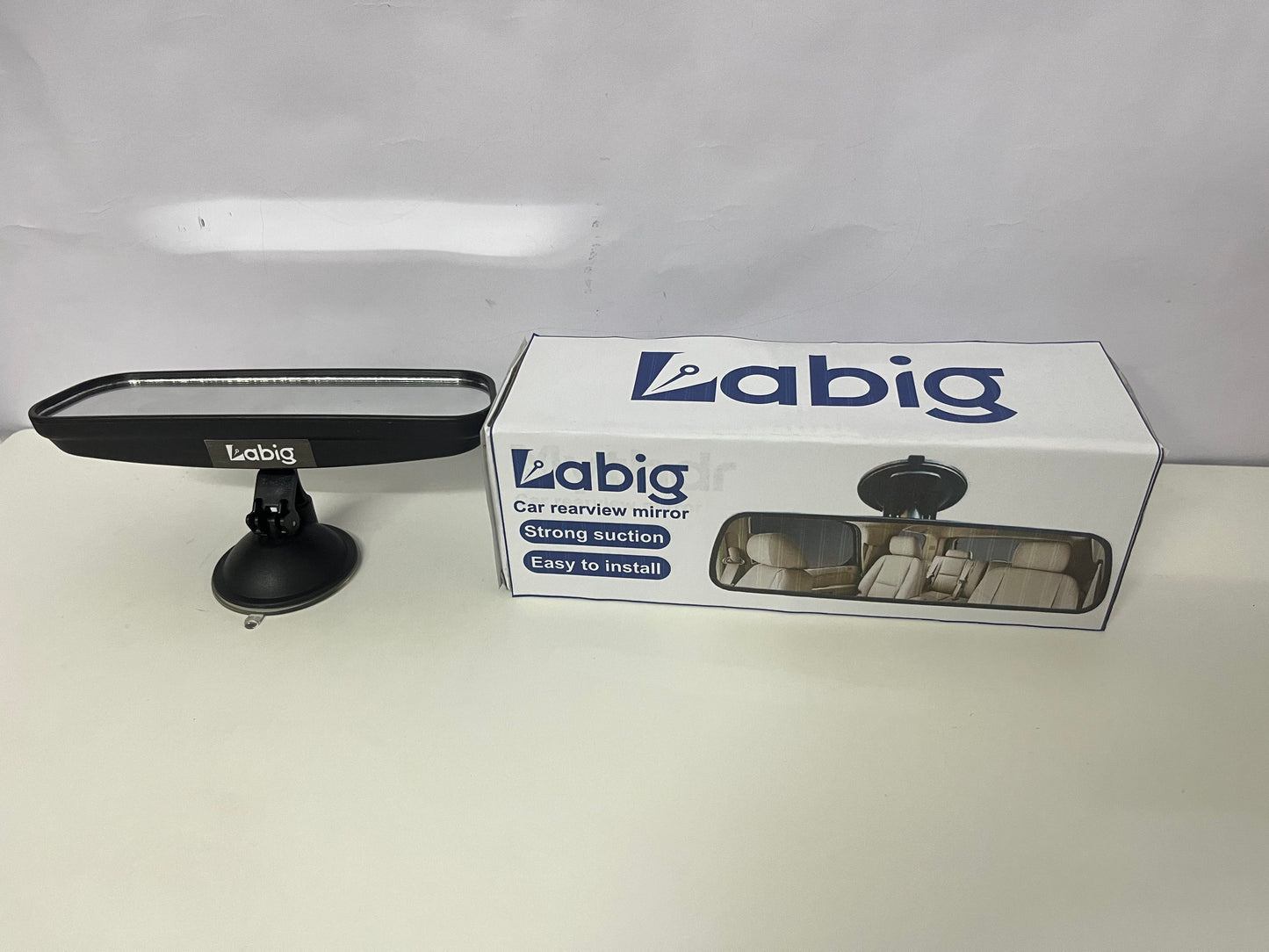 【Labig Universal Suction Cup Rearview Mirror】—— Wider Vision for Safer Driving