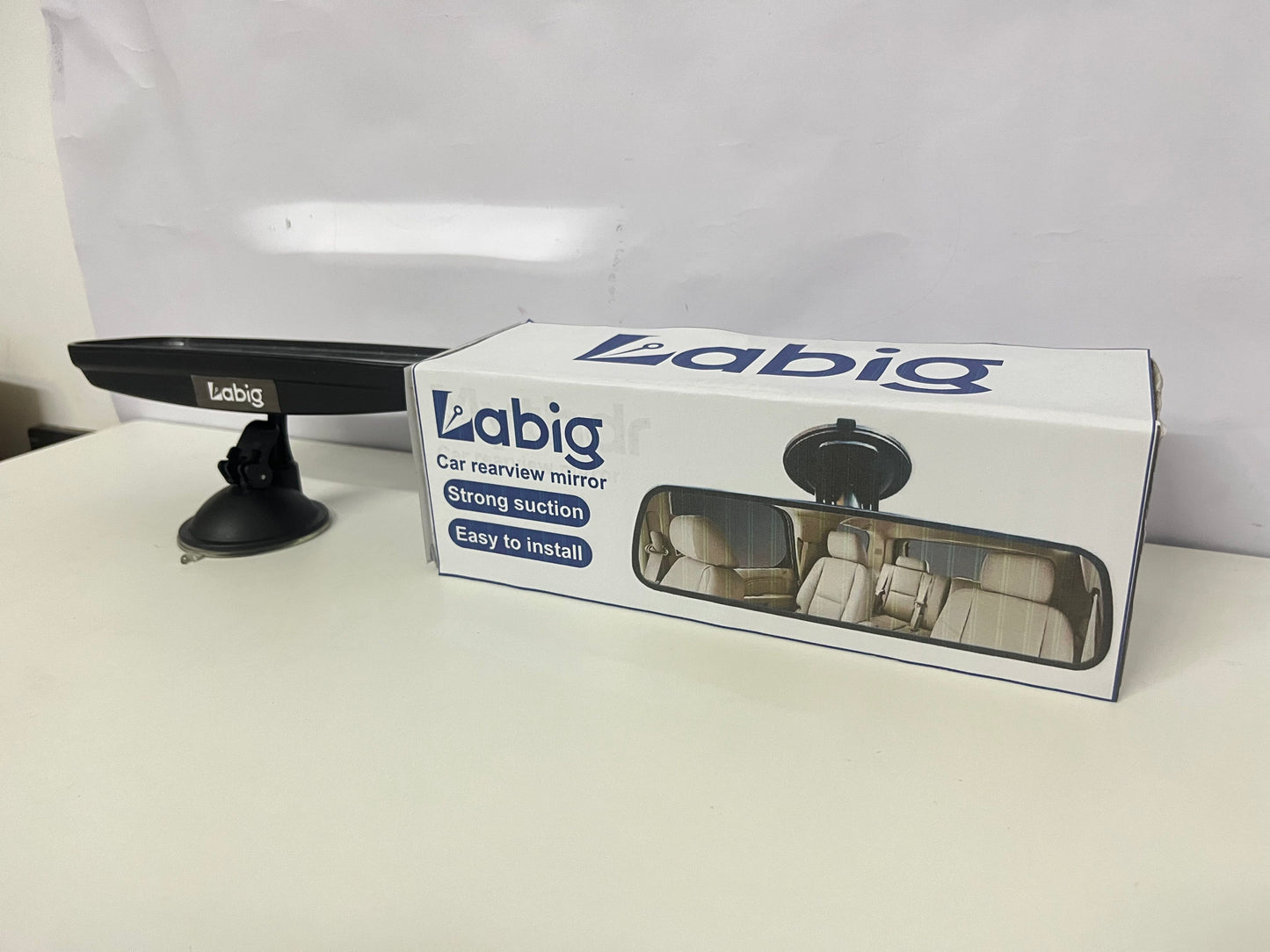 【Labig Universal Suction Cup Rearview Mirror】—— Wider Vision for Safer Driving